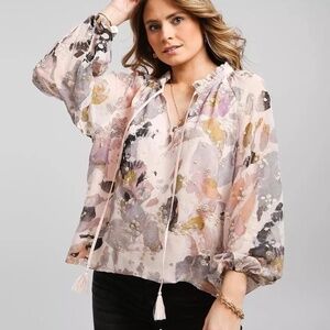 BTFL-LIFE FLORAL PRINT BLOUSE